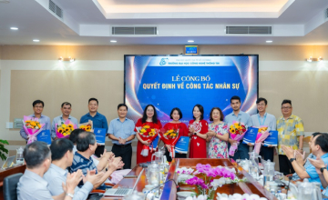 Lễ Công bố quyết định bổ nhiệm và bổ nhiệm lại nhân sự tại Trường Đại học Công nghệ Thông tin