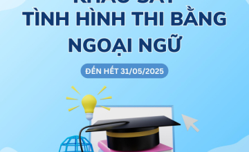 KH&KTTT: Khảo sát tình hình thi chứng chỉ ngoại ngữ