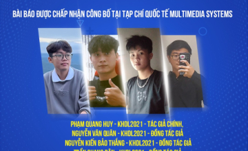 Chúc mừng nhóm sinh viên UIT có bài báo khoa học được chấp nhận công bố tại Tạp chí Quốc tế hạng Q1