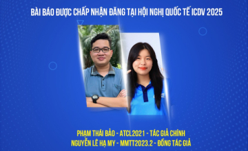 Nhóm sinh viên UIT có bài báo khoa học được chấp nhận đăng tại hội nghị quốc tế ICDV 2025
