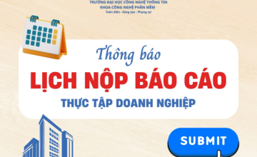 Lịch nộp báo cáo thực tập doanh nghiệp Học kỳ 2 năm học 2024 - 2025