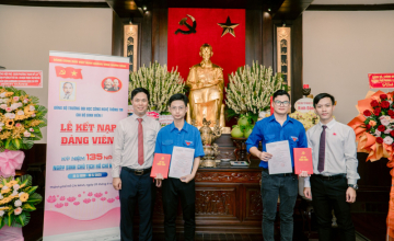 Lễ kết nạp Đảng viên - Chi bộ sinh viên 1