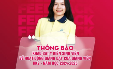 Sinh viên thực hiện khảo sát ý kiến về hoạt động giảng dạy của giảng viên học kỳ 2 - năm học 2024 - 2025