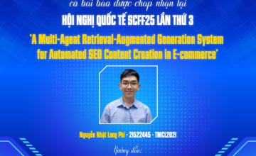 Chúc mừng sinh viên lớp TMCL2021 được chấp nhận bài báo tại Hội nghị quốc tế SCFF2025 năm 2025