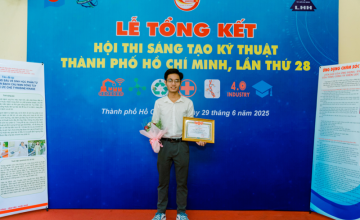 Sinh viên UIT đạt giải Nhì tại Hội thi Sáng tạo Kỹ thuật TP.HCM lần thứ 28