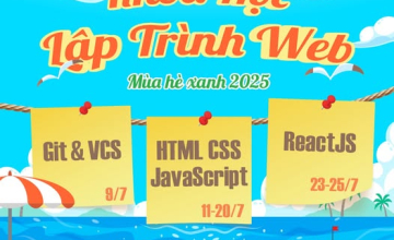 [Mùa hè xanh 2025 | Đội hình lập trình web] Khóa học lập trình web 2025