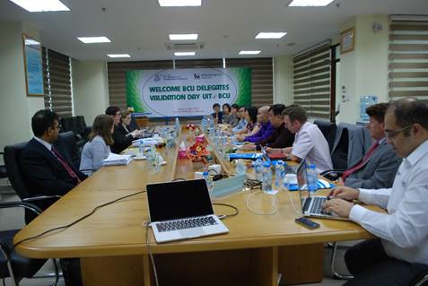 Welcoming the evaluation team of Birmingham City University (BCU-UK) within the framework of joint training cooperation between UIT and BCU